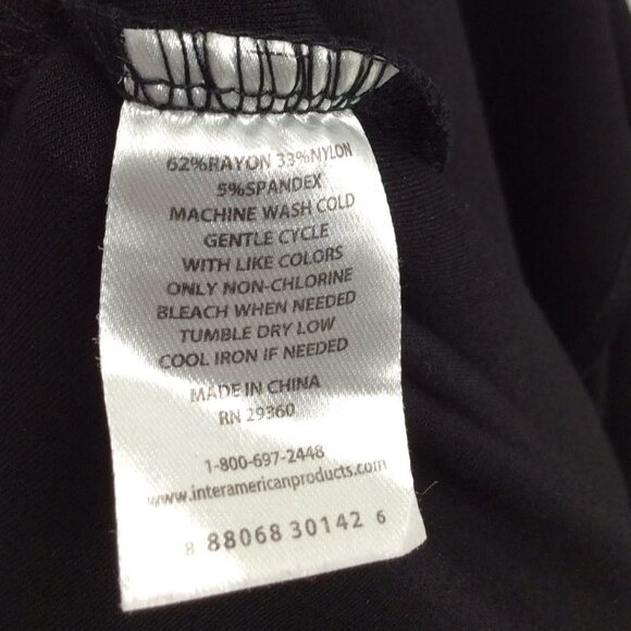 dip Ponte Knit Ankle Pants Women's Plus Size 3X Black Pull On Front Seam Stretch - Picture 9 of 9